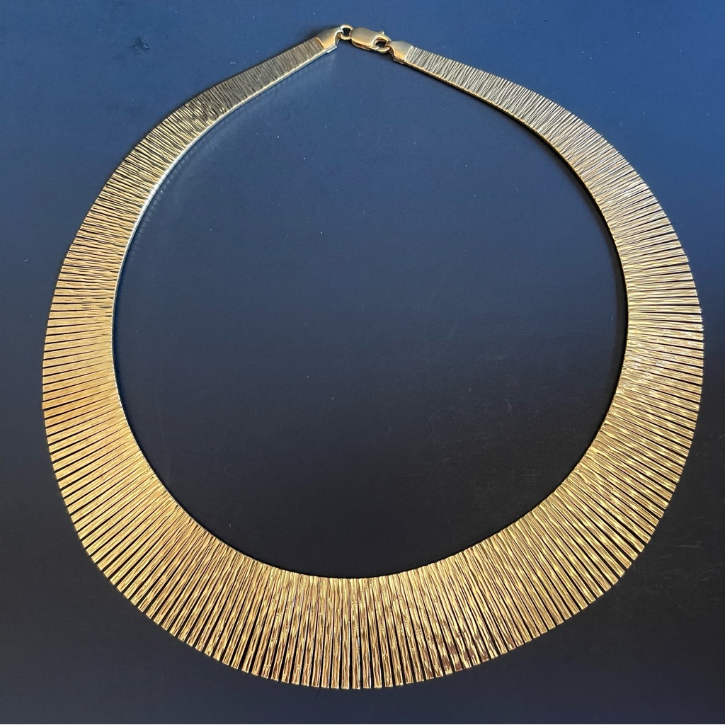 Bellezza Italy 18kt Gep Necklace.